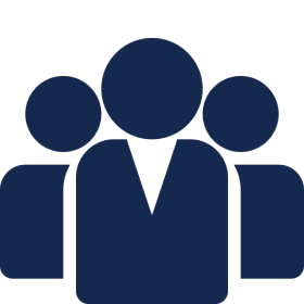 Teamwork symbol on black background